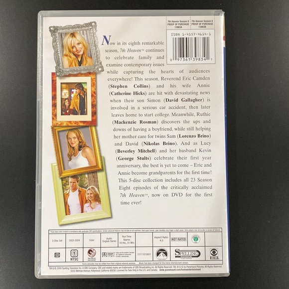 7th Heaven - The Complete Eighth Season - Picture 2 of 11